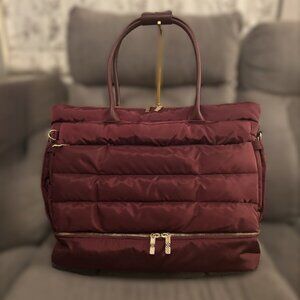 NWOT iPack Puffy Tote Bag – Red – Travel/Work Tote, Laptop + Drink Pocket